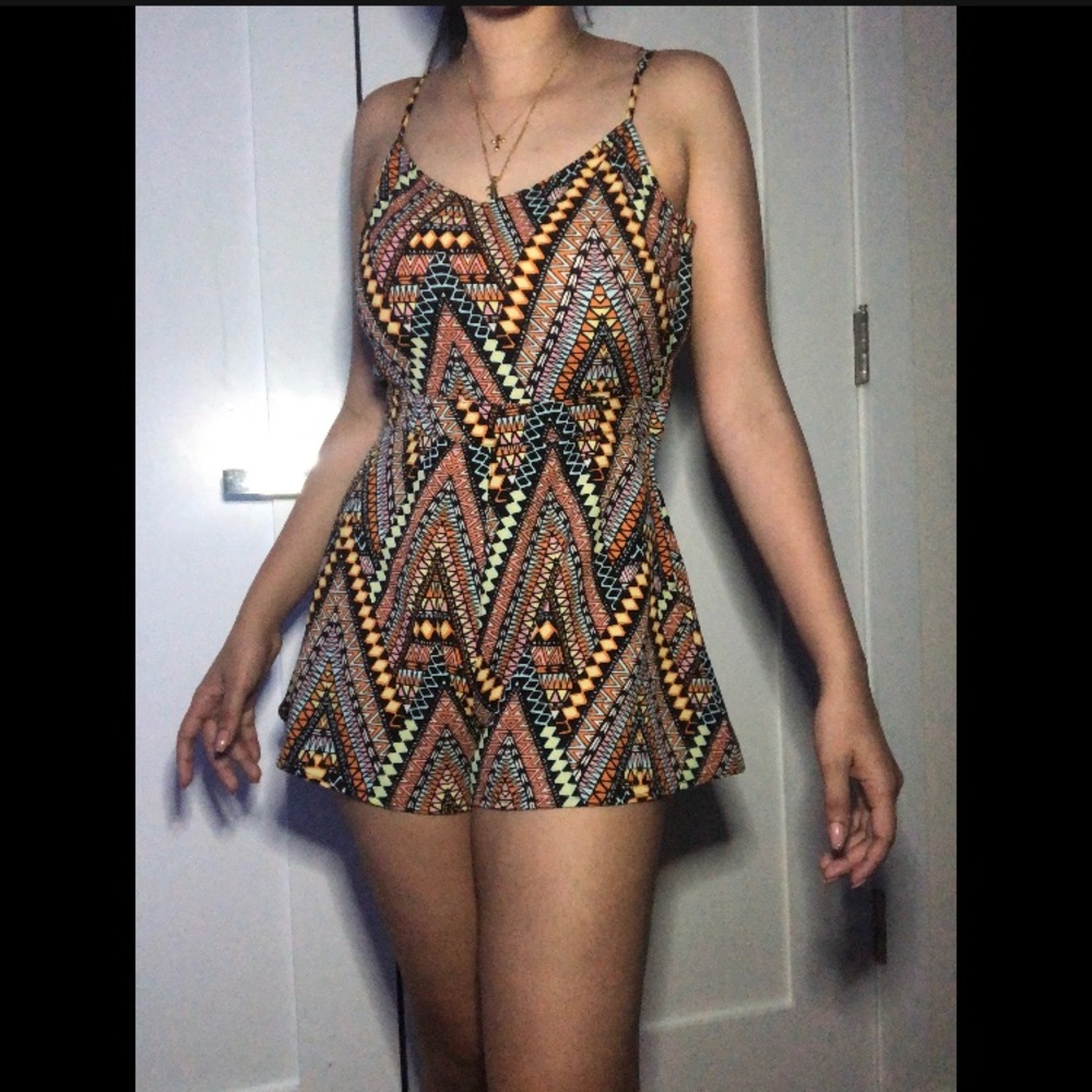 Tribal patterned romper H&M